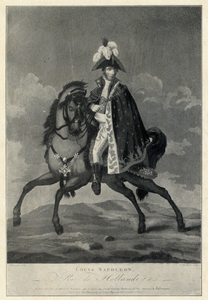 104100 Portret van Lodewijk Napoleon Bonaparte, geboren 1778, koning van Nederland (1806-1810), inwoner van Utrecht ...